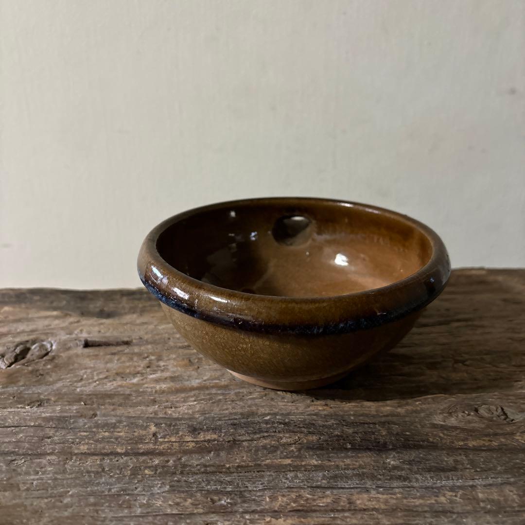 古い小砂焼片口　平清水　酒器　アンティーク　骨董　古民芸　検:白洲正子　李朝