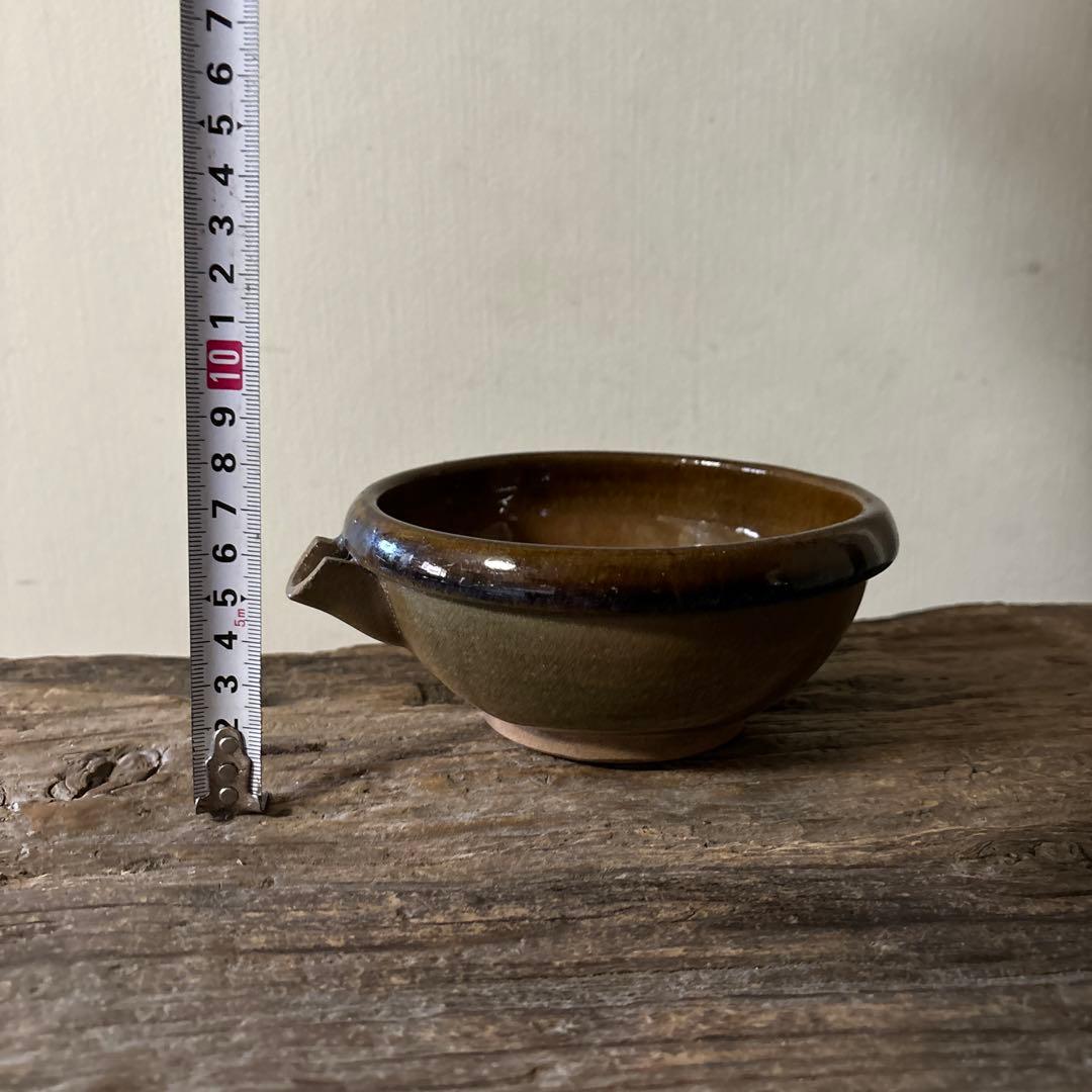 古い小砂焼片口　平清水　酒器　アンティーク　骨董　古民芸　検:白洲正子　李朝