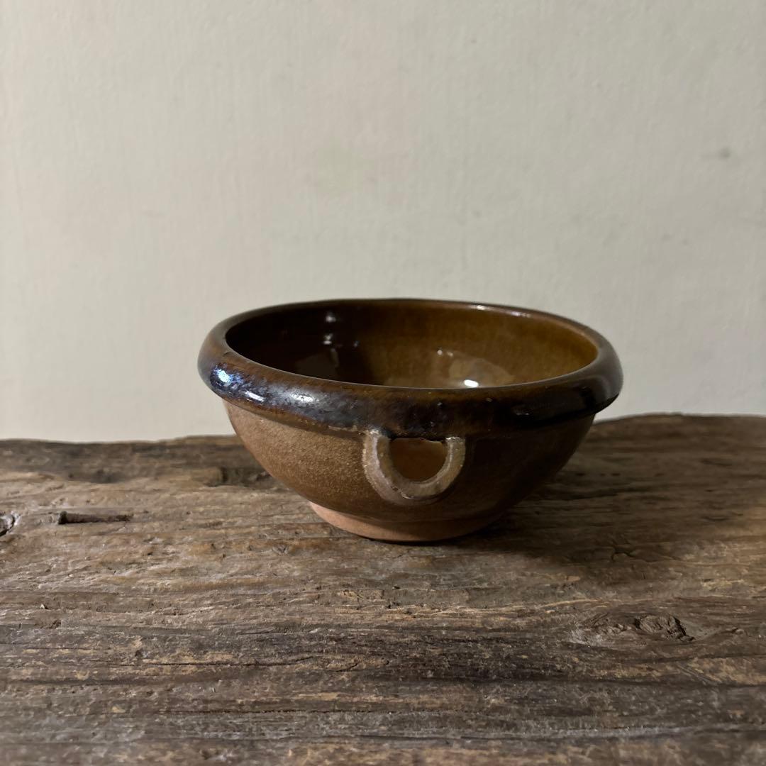 古い小砂焼片口　平清水　酒器　アンティーク　骨董　古民芸　検:白洲正子　李朝