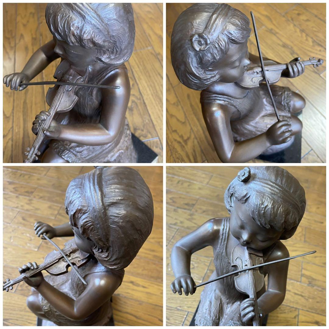 Bronze Statueブロンズ像『かなでる』 玉野 勢三 作品 置物オブジェ