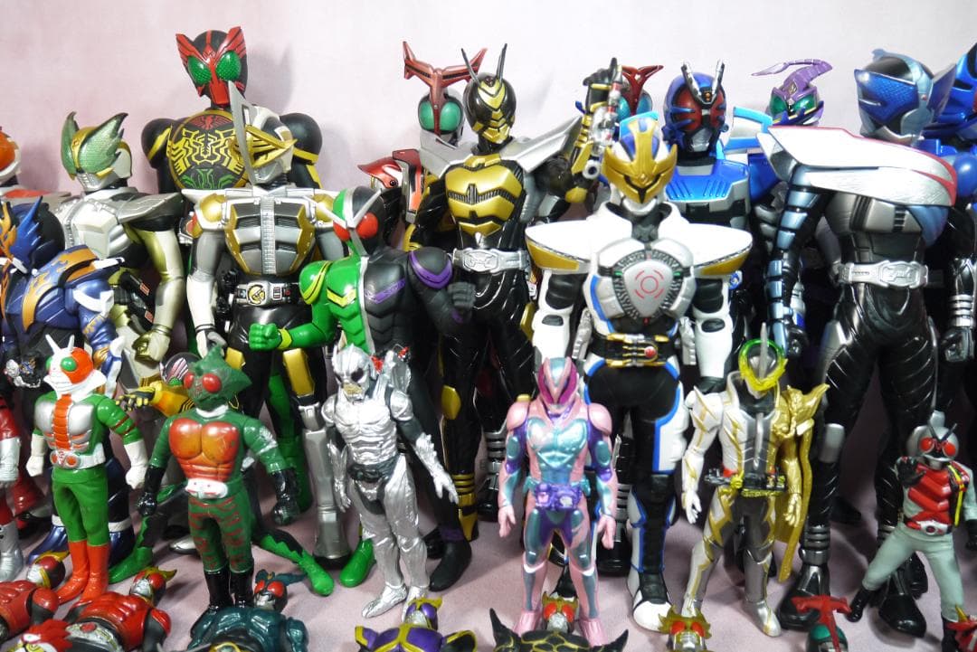 ライダーヒーローシリーズ　ビッグサイズソフビフィギュアほか　69体セット
