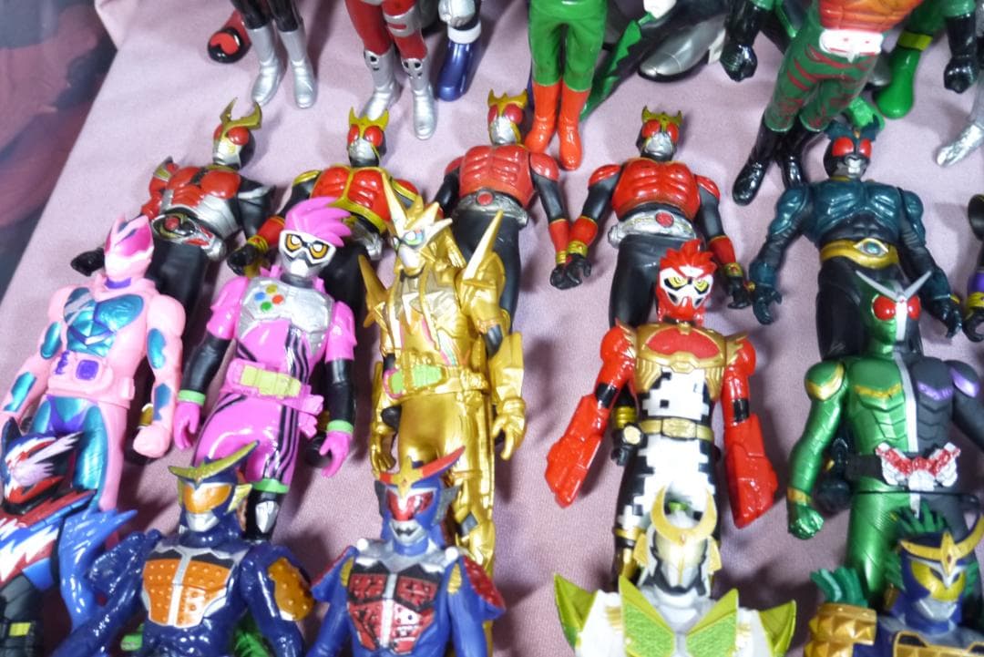 ライダーヒーローシリーズ　ビッグサイズソフビフィギュアほか　69体セット