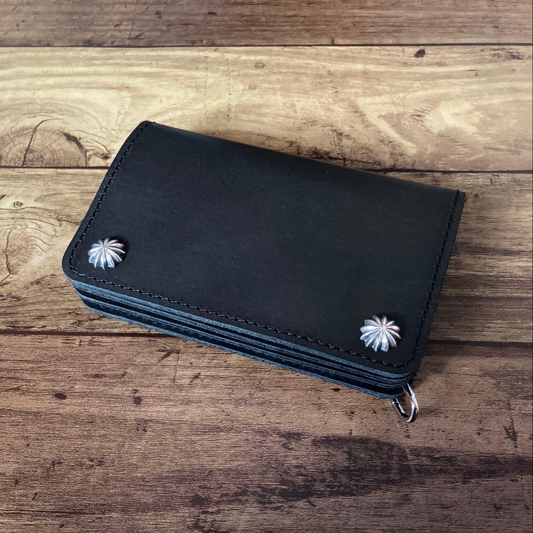 【お札を折らずに収納】COW CRUSTトラッカーウォレット150（ミドル）3層