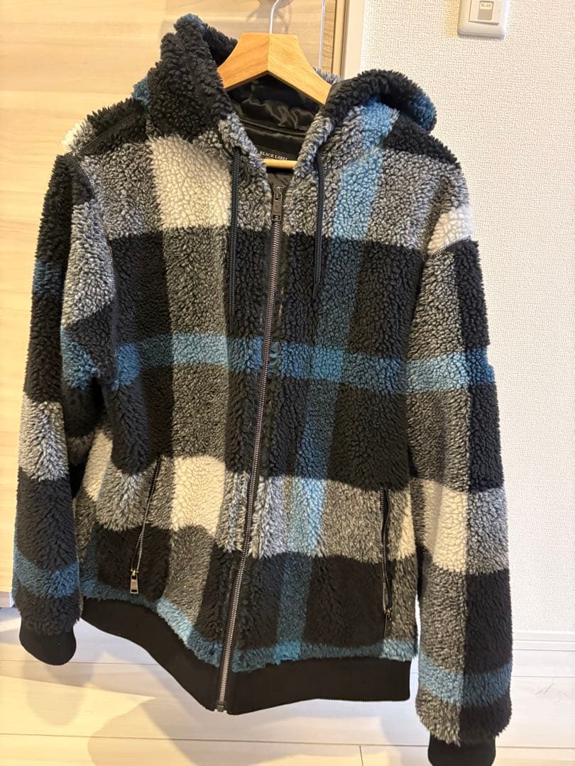 ブラックレーベル　クレストブリッヂ　チェックボアパーカー