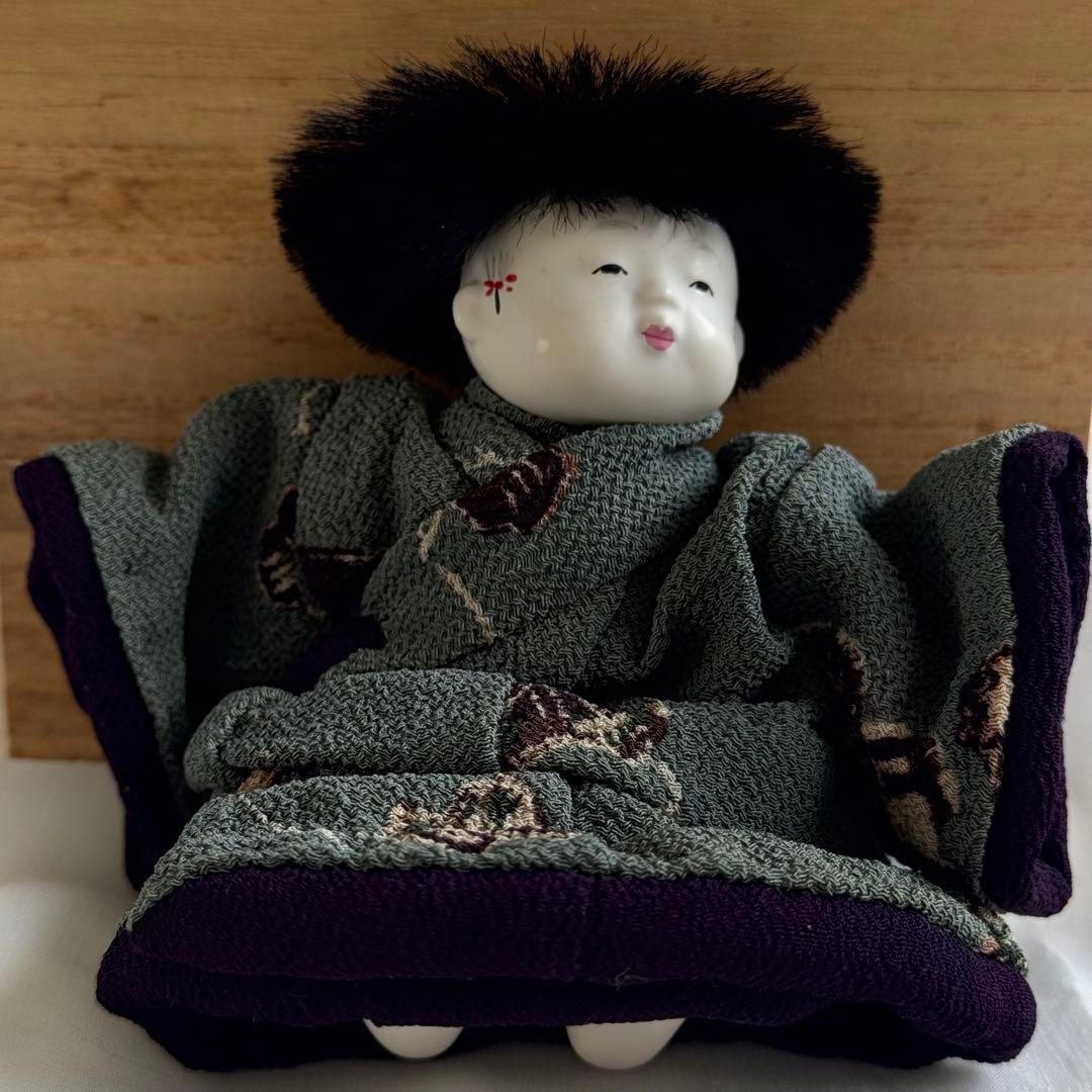 御所人形　わらべ男の子　身長12cm五代目光宝作　吉野光宝