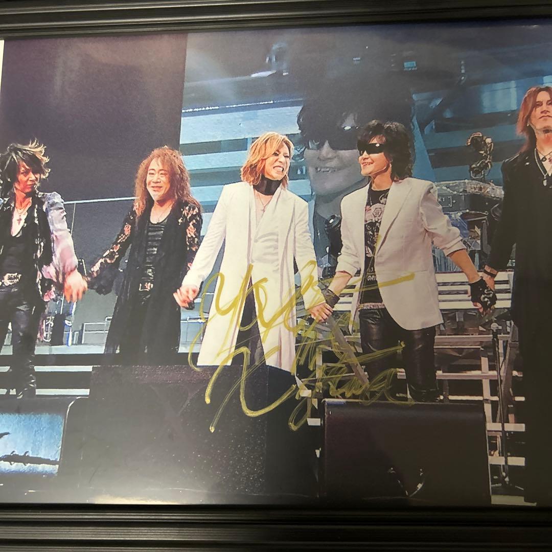 X JAPAN YOSHIKI 直筆サインフォト【20X25cm 6切り】価格