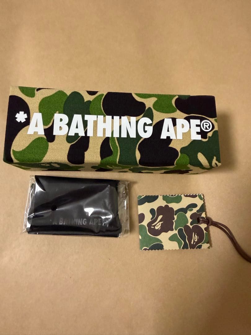 A BATHING APE ブラックフレーム メガネ