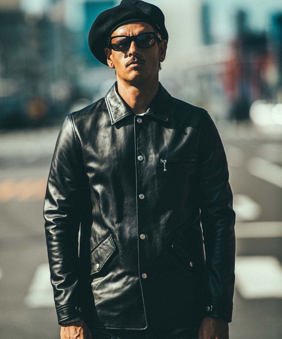 c*d様 クライミー ラムレザー カバーオールジャケット Mサイズ 完売品