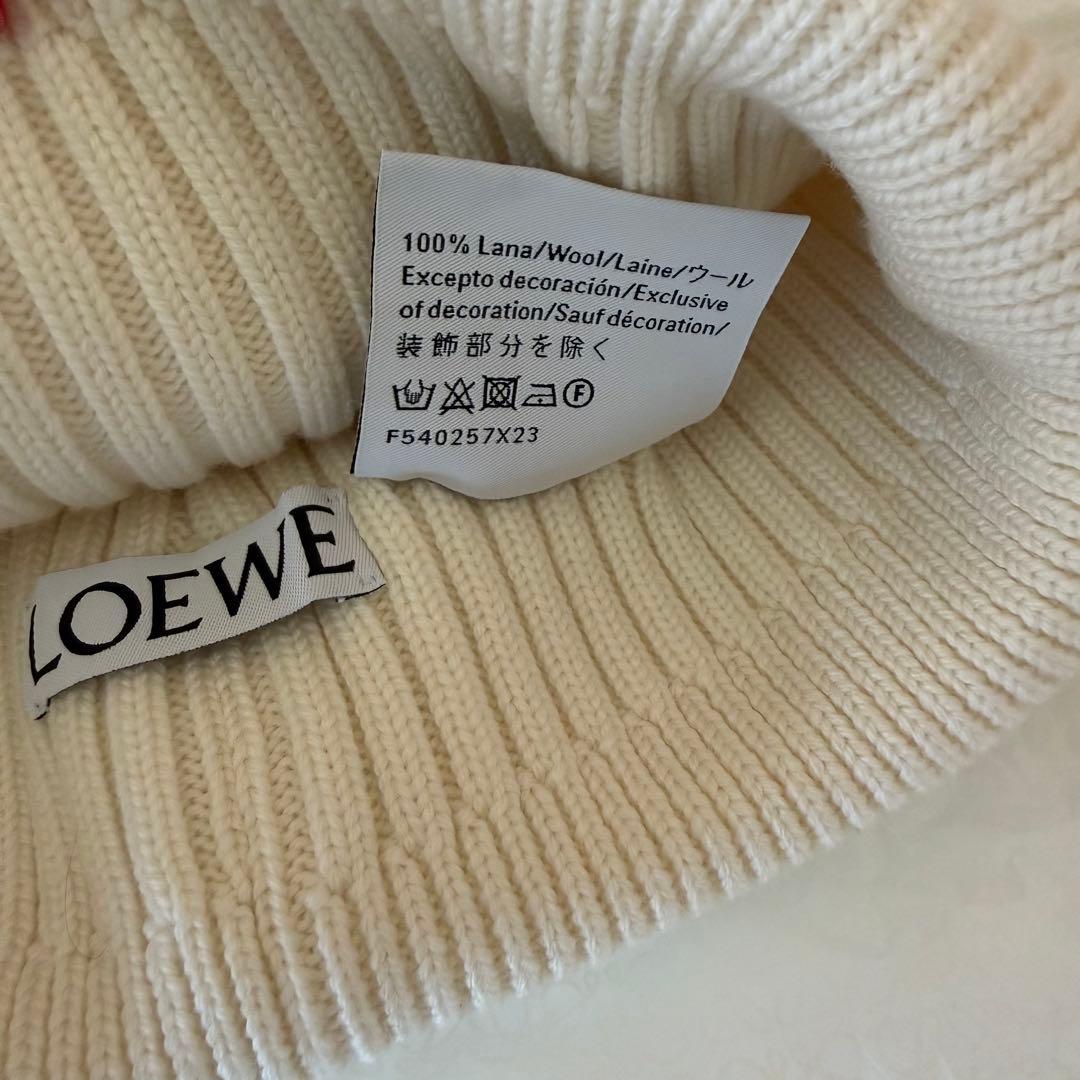 LOEWE ニット帽 ビーニー ウール