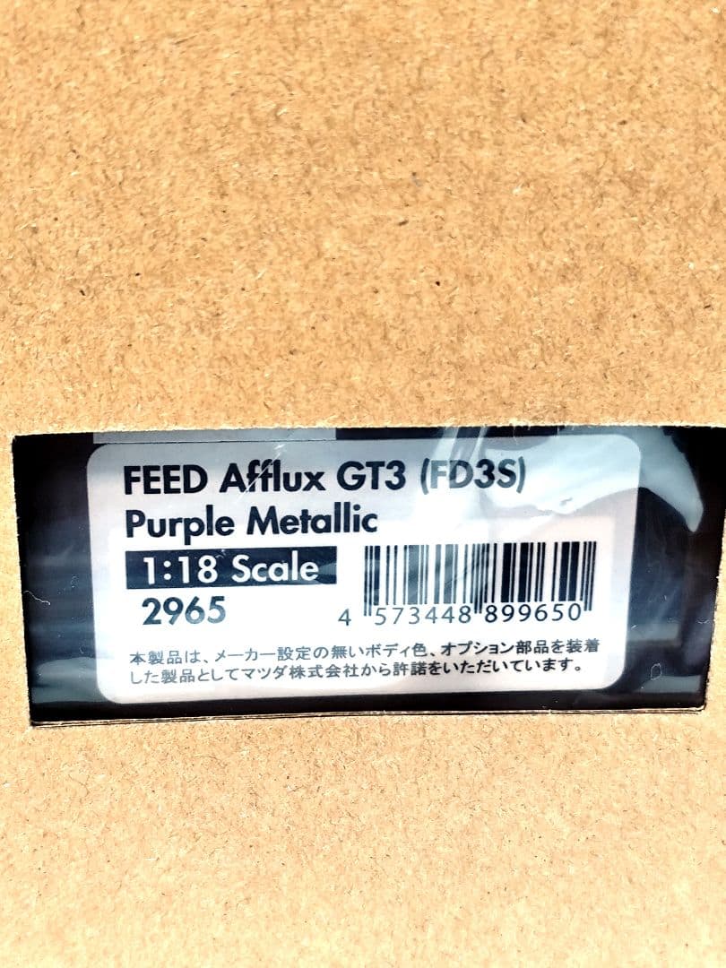 TK.カンパニー1/18イグニッションモデルFEEDAffluxGT3ミニカー