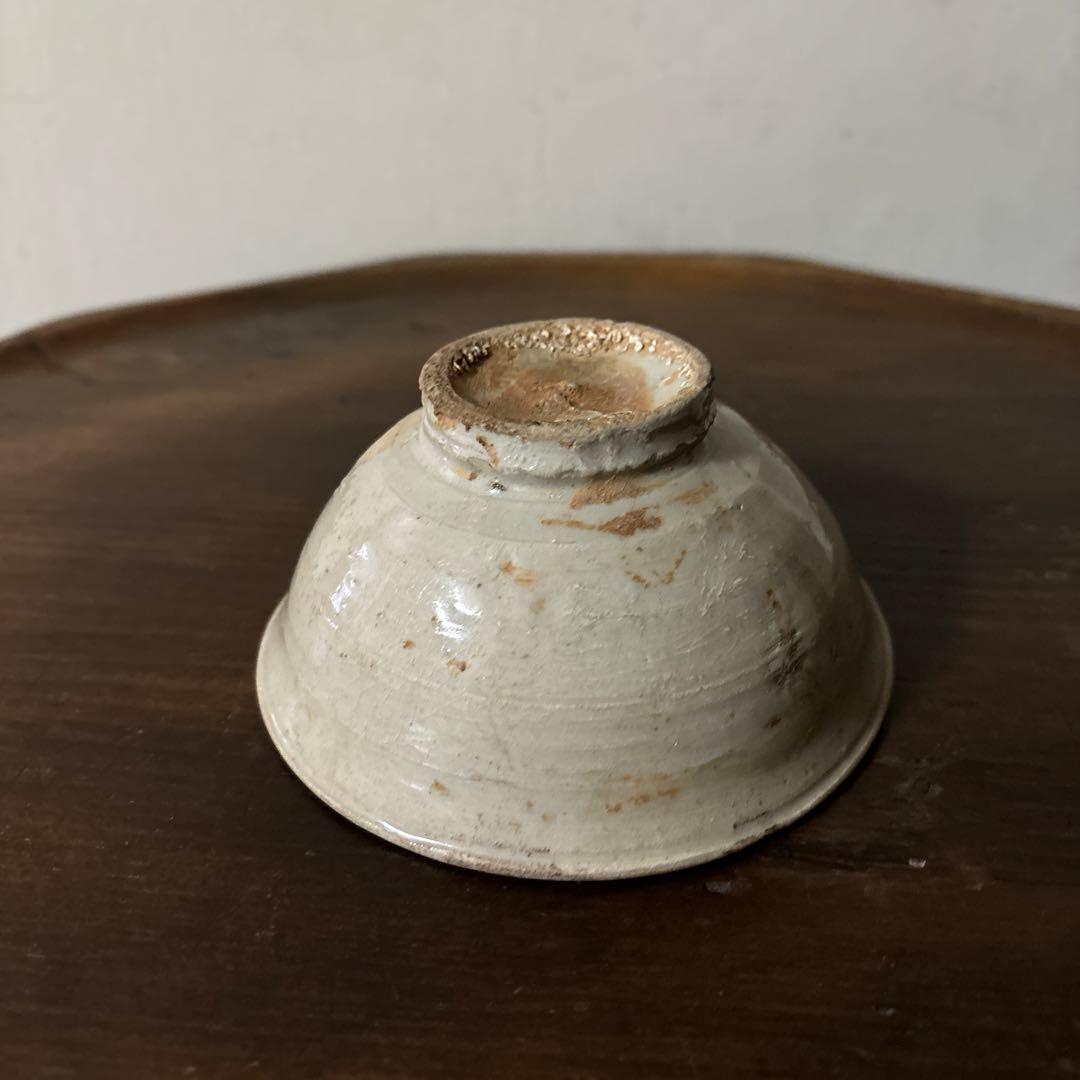 李朝小鉢　堅手　白磁　小服茶碗　大盃　韓国アンティーク　古道具　古民芸　古陶磁