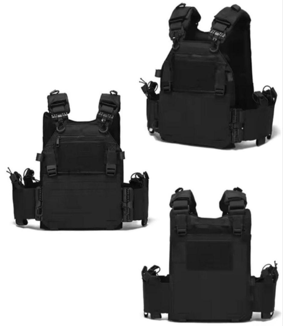 プレートキャリア、 MOELLシステム、BK、ブラック、プレキャリ