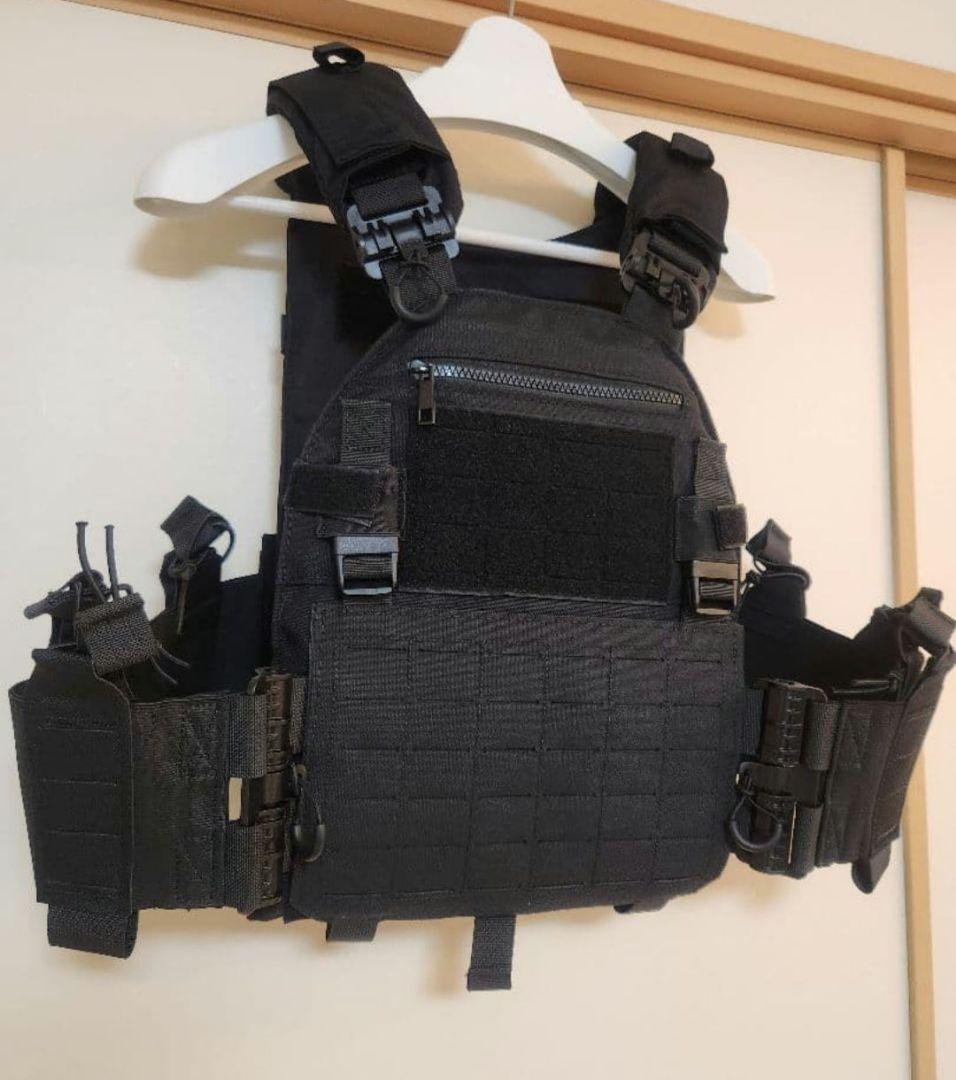 プレートキャリア、 MOELLシステム、BK、ブラック、プレキャリ