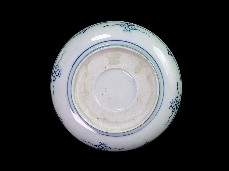 古伊万里　色絵　窓絵　貝の図　４寸皿　５枚　A137AS-CYs