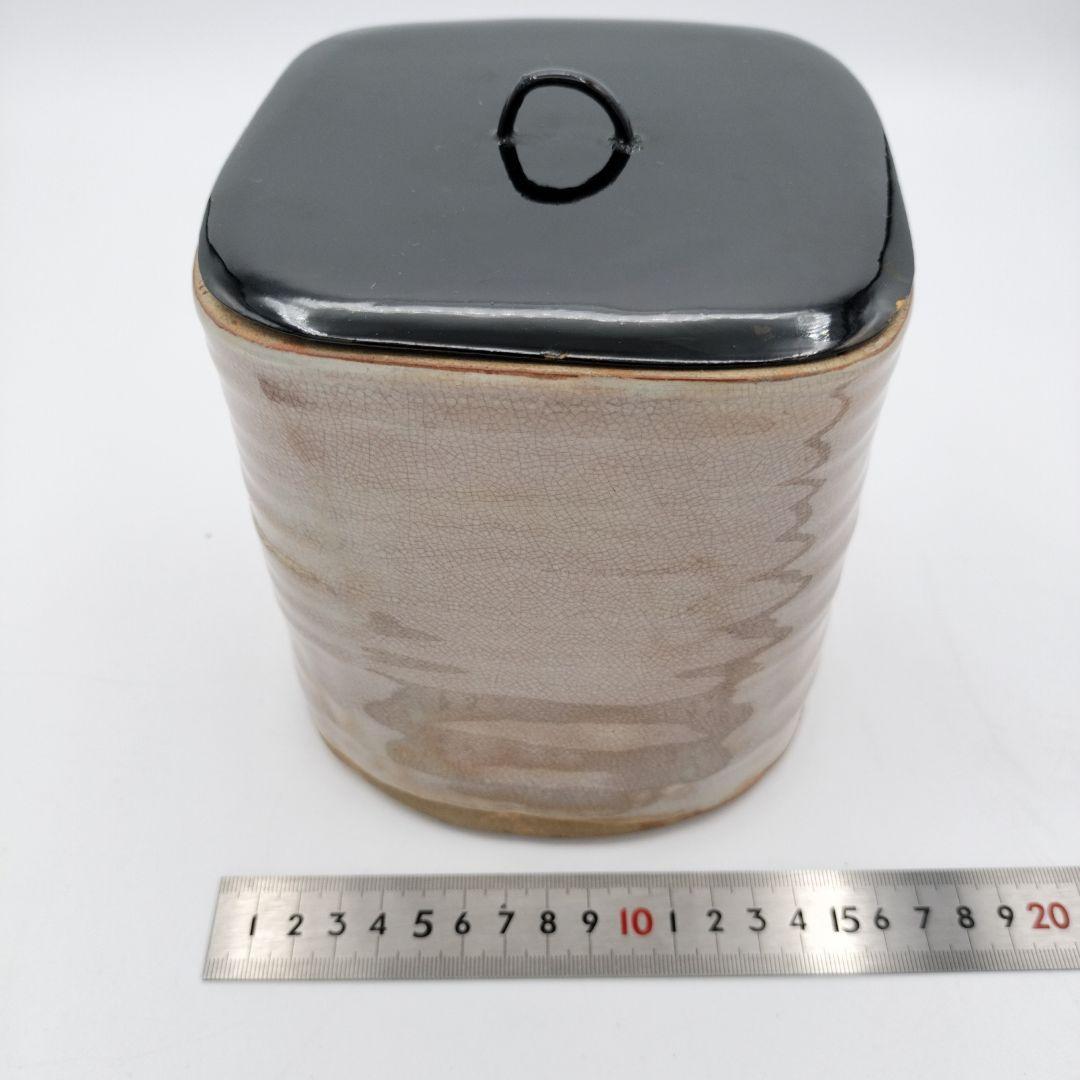 a244 水指 田原 陶兵衛 萩焼　茶道　茶道具　古物