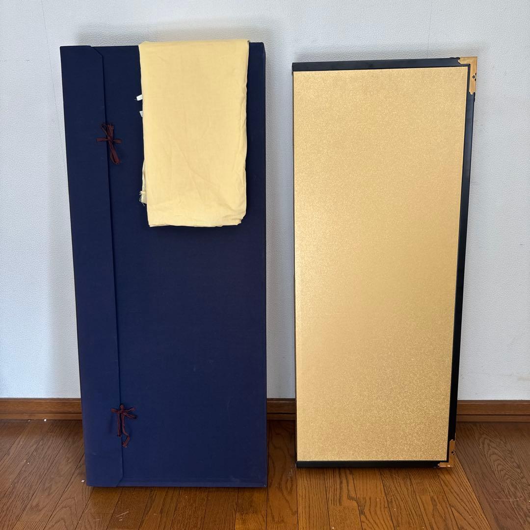 屏風 小屏風 琳派 青海波 群鶴図 京都 西陣織 和モダン