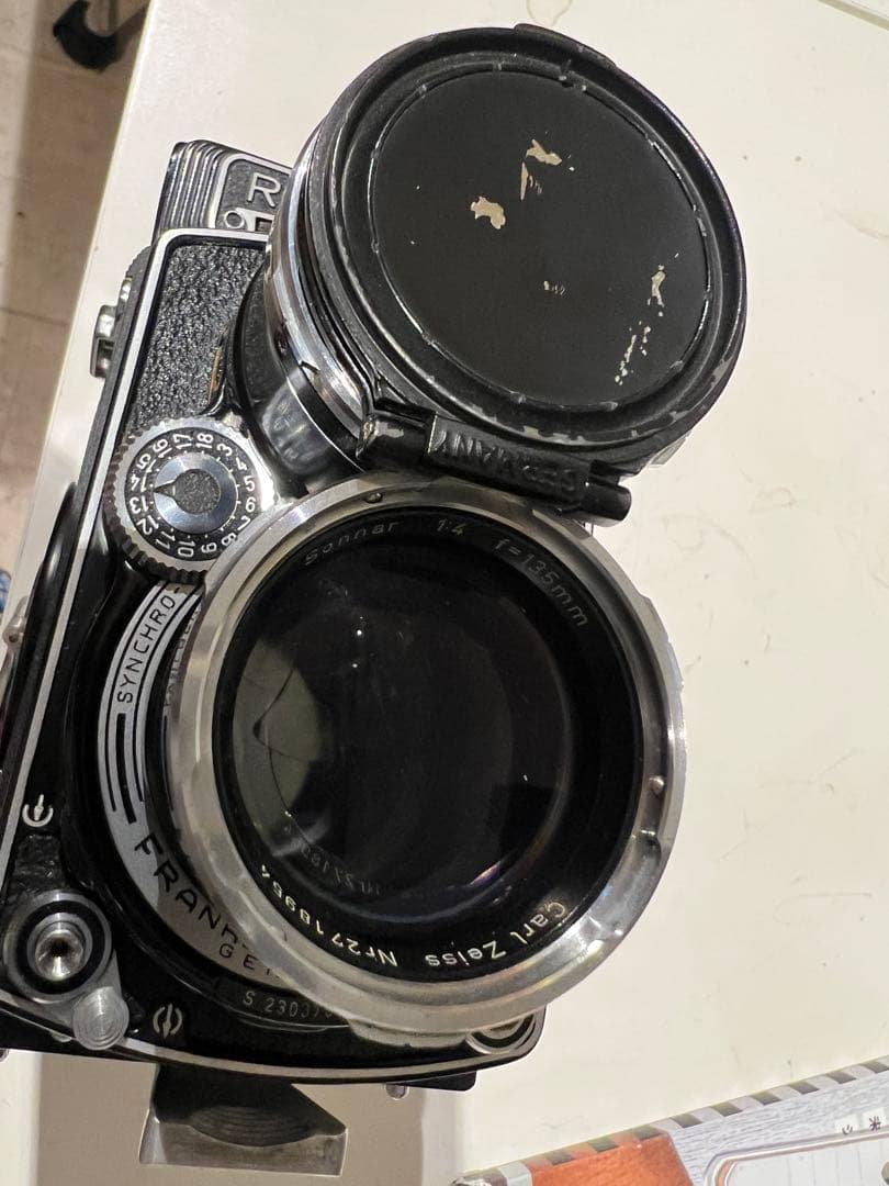 Rolleiflex ジャンク 二眼レフf＝135 部品取り。