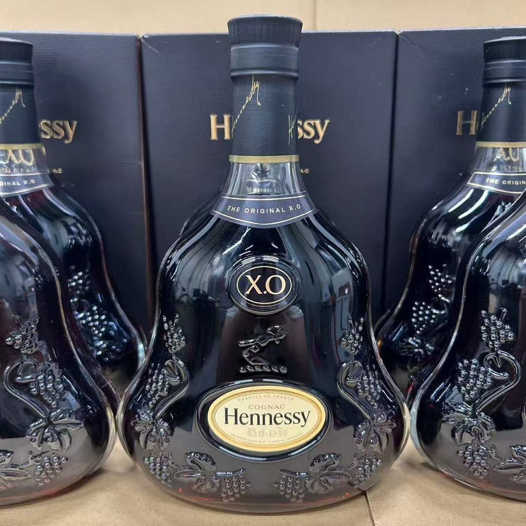 古酒 並行 Hennessy ヘネシー XO 黒キャップ 箱付き 6点セット