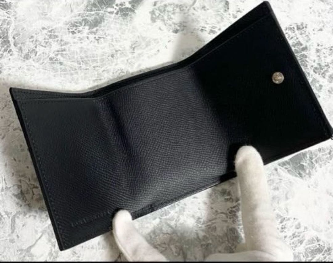 ボナベンチュラ シュリンクレザー スモールウォレット ブラック