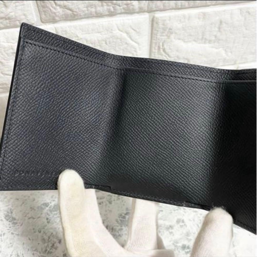 ボナベンチュラ シュリンクレザー スモールウォレット ブラック