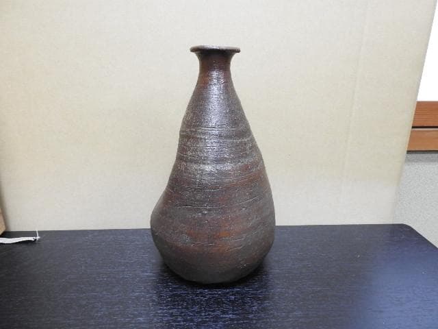 備前舟徳利　保存箱有　MA384