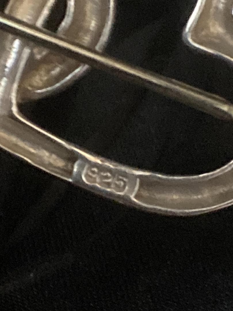 美品 オールドティファニー トリプルオープンハート ブローチ 1984 925