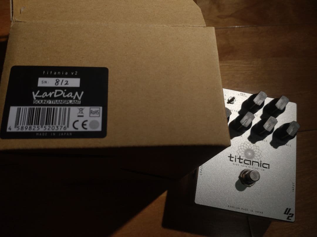 KarDiaN titania V2 ハイゲインディストーション エフェクター