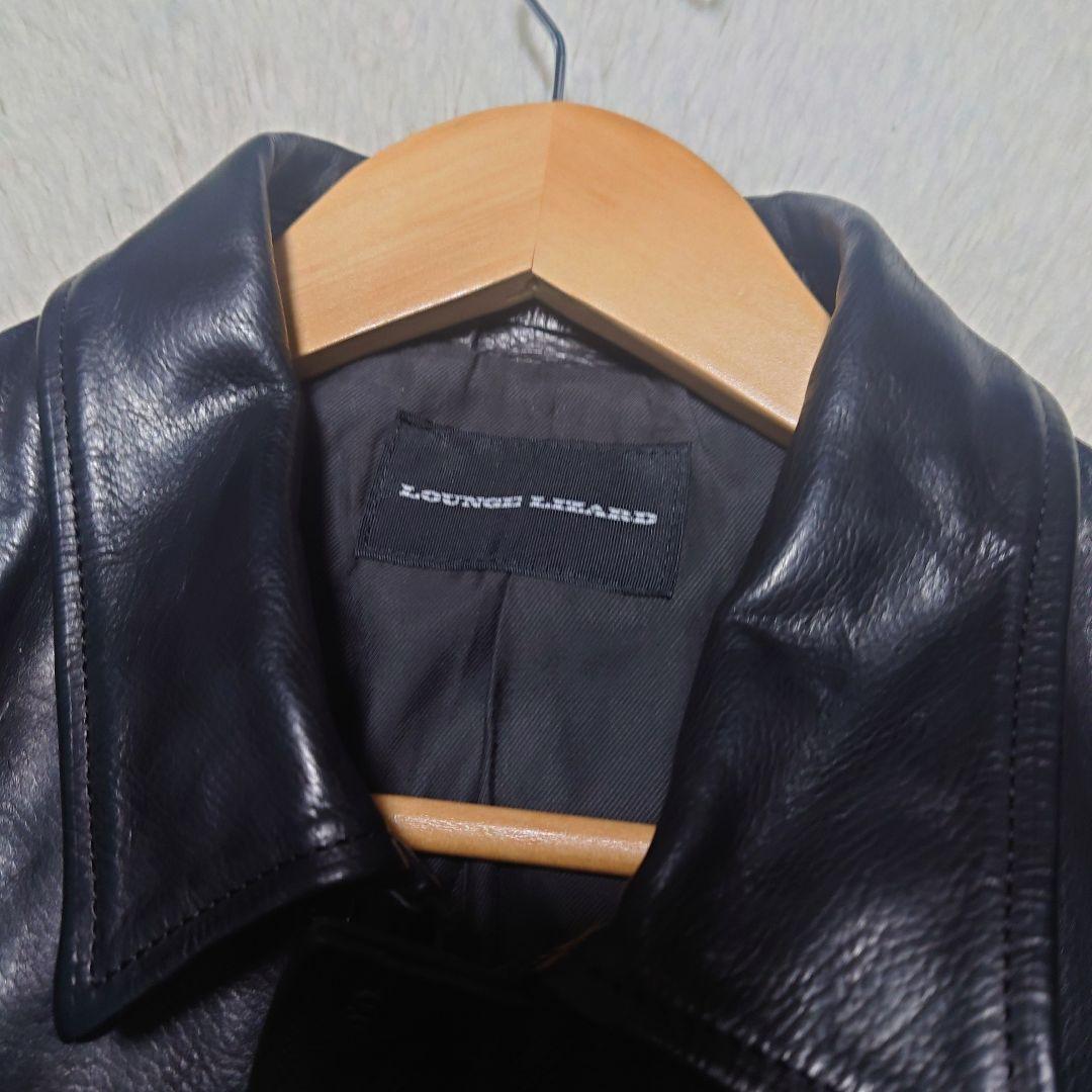 【希少】ラウンジリザード シングルライダースジャケット カウレザー 牛革