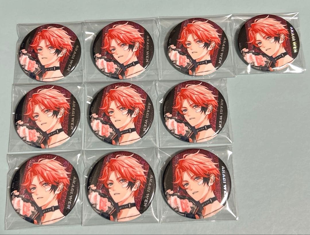 にじさんじ 赤城ウェン ぎゃうるふ 缶バッジ 10点セット