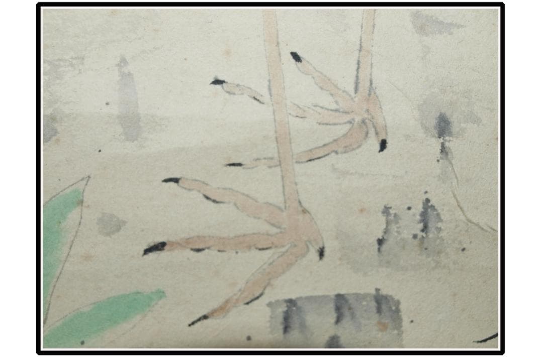 解体屋委託品　日本江戸時代肉筆掛け軸6　希少激安骨董品 X1090C16-8