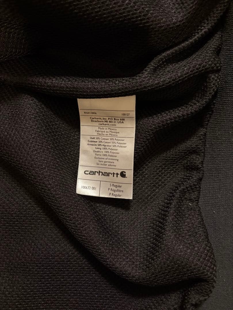 carhartt ジップパーカー　ブラック L
