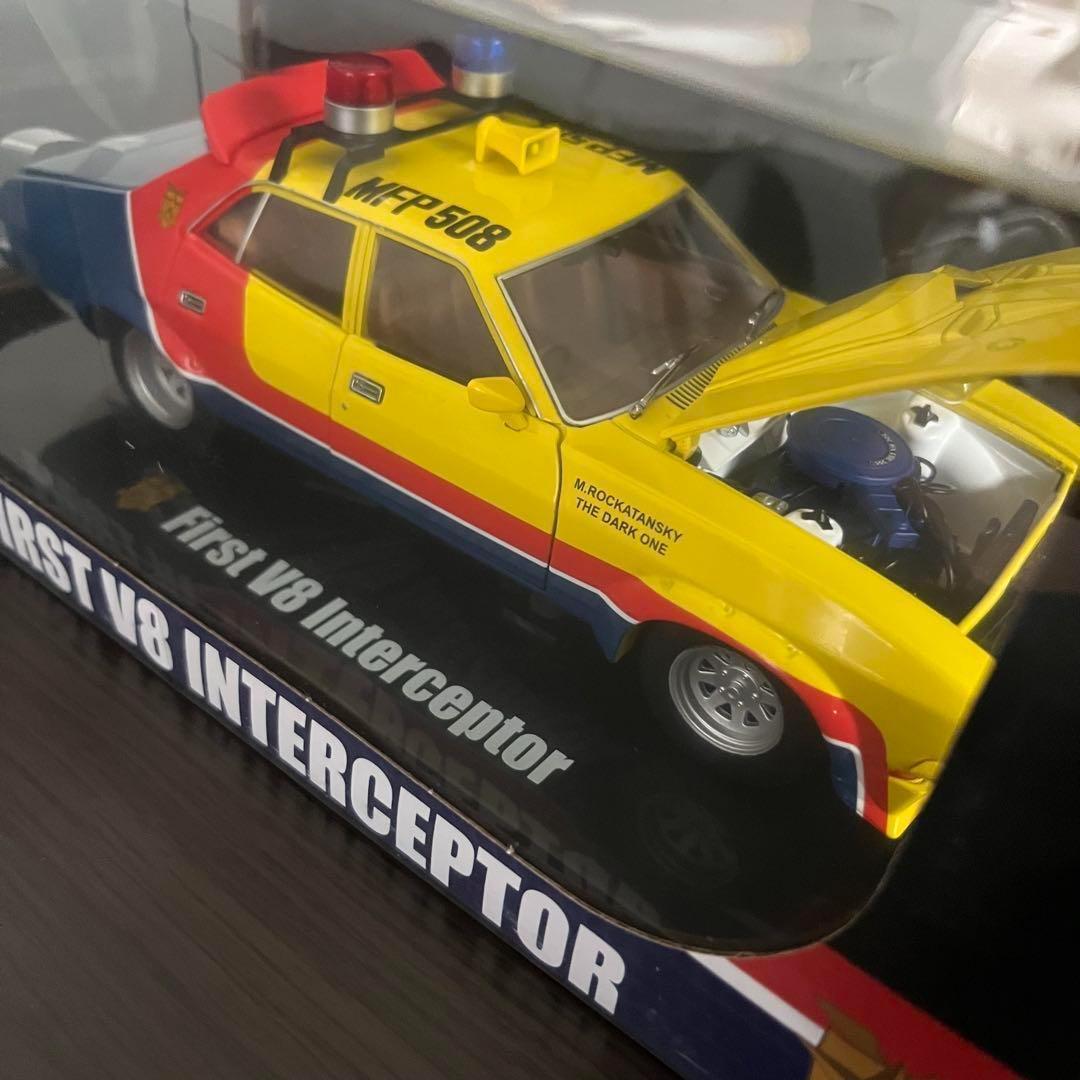 訳あり新品 マッドマックス 1/24 DDA イエローインターセプター ミニカー