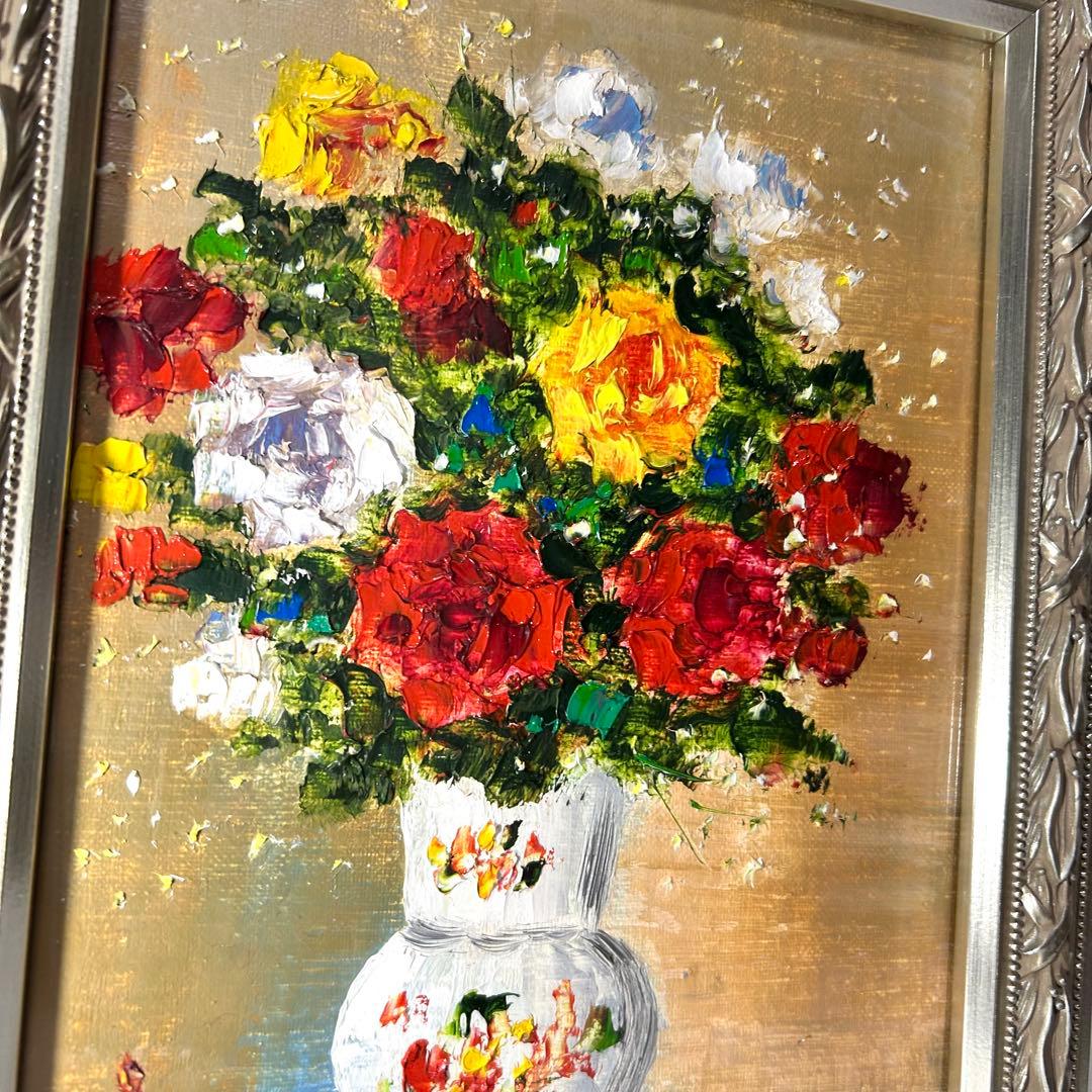 【映える絵画】薔薇 油彩画（小林幸三）