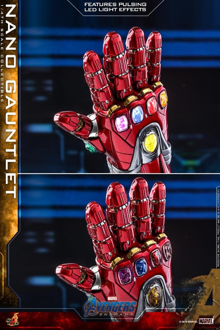ホットトイズ　1/4スケールレプリカ　ナノ・ガントレット　アベンジャーズ