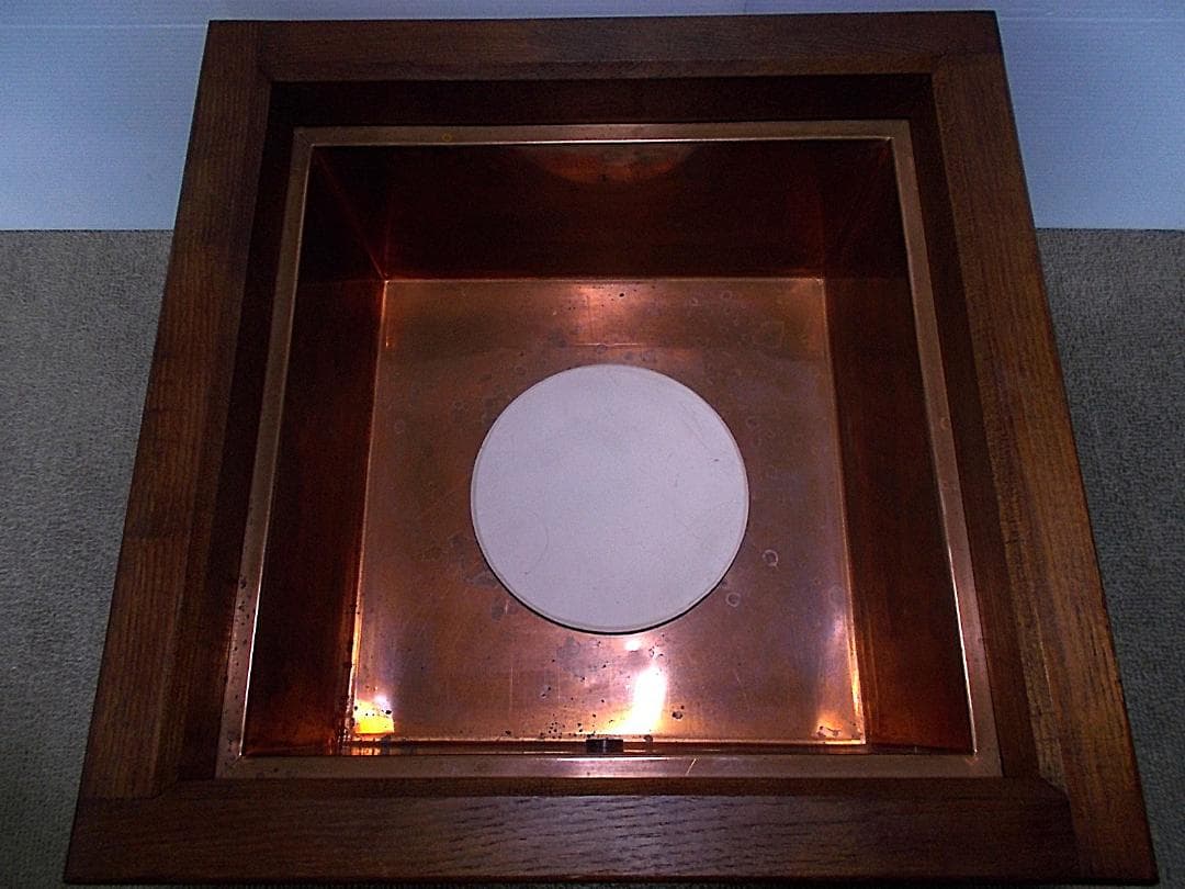 茶道具 野々田電熱器置炉セット 八百年の伝統釜師:菊池政光茶釜 茶釜 釜環 底瓦