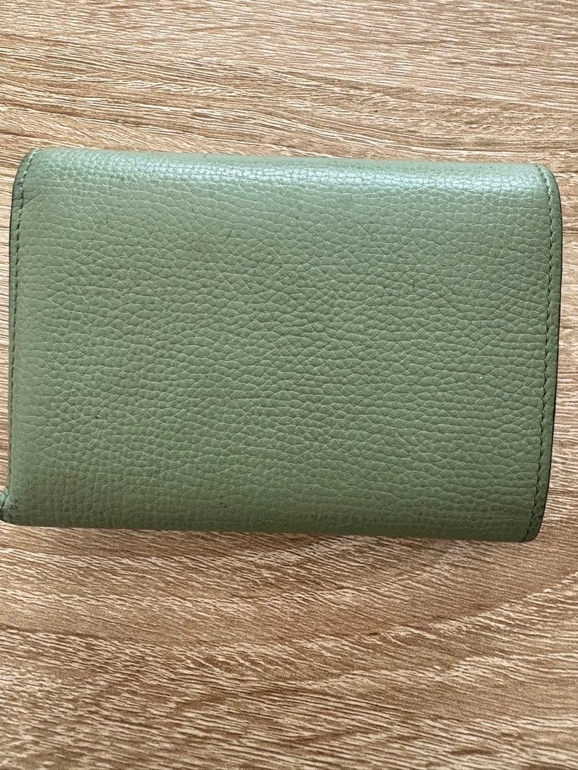 ロエベ　財布　アナグラムバーティカルウォレット　三つ折りローズマリー