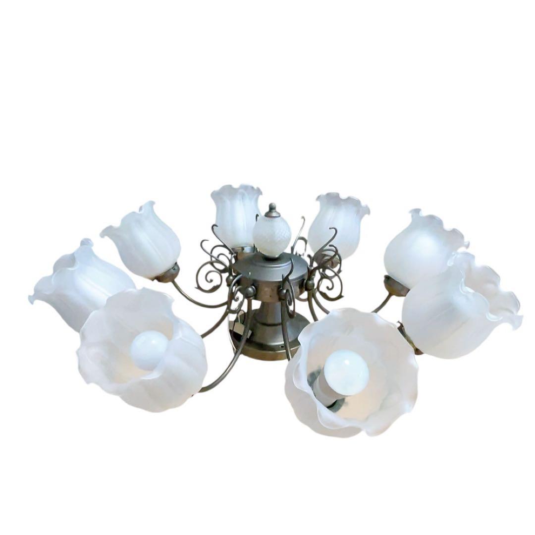 【リモコン・全灯LED電球付】キシマGEM-6700C 直付タイプ シャンデリア