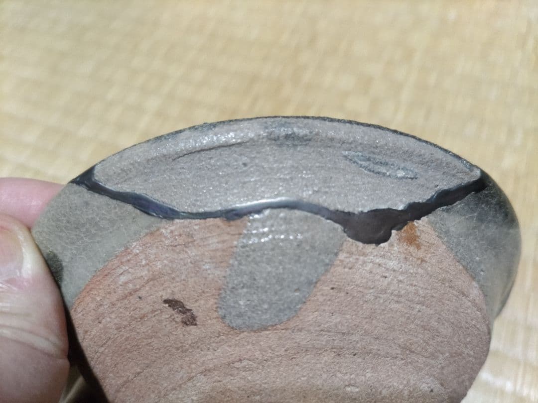 古唐津　皮鯨　向付　呼継２片