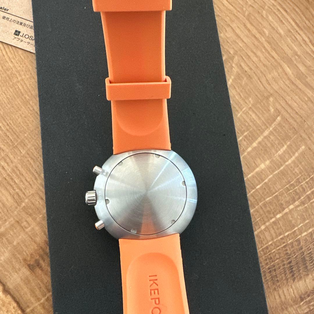 IKEPOD クロノグラフ 時計 オレンジ
