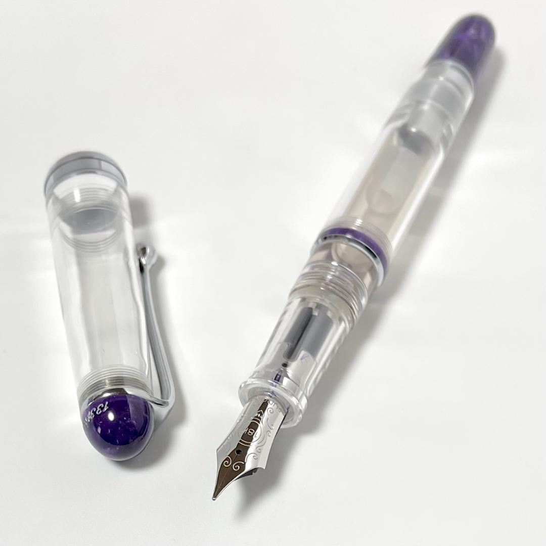 【ほぼ未使用】アウロラ 88 ミネラーレ アメジスト 万年筆 EF（極細）