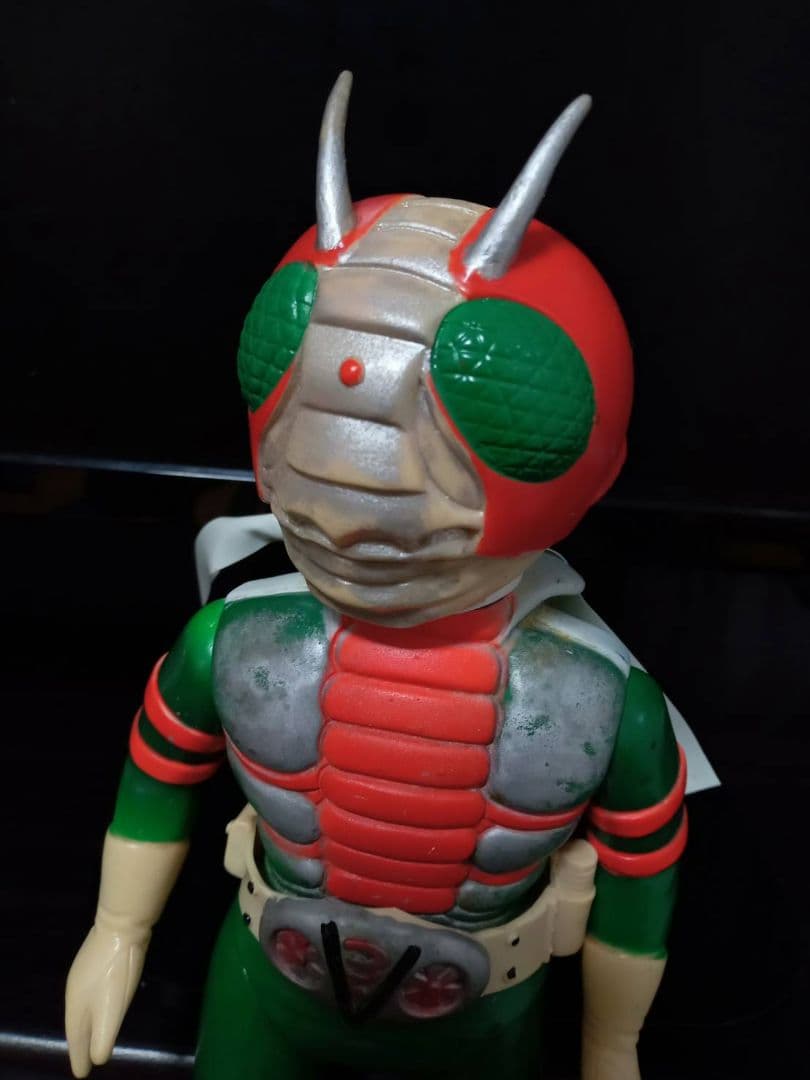 旧バンダイ 仮面ライダーV3 面取れ スタンダード ソフビ 当時物