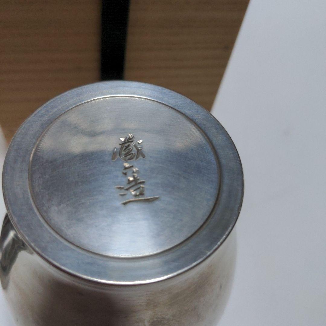 茶壺　錫　茶器　茶道具　共箱　五世蔵六