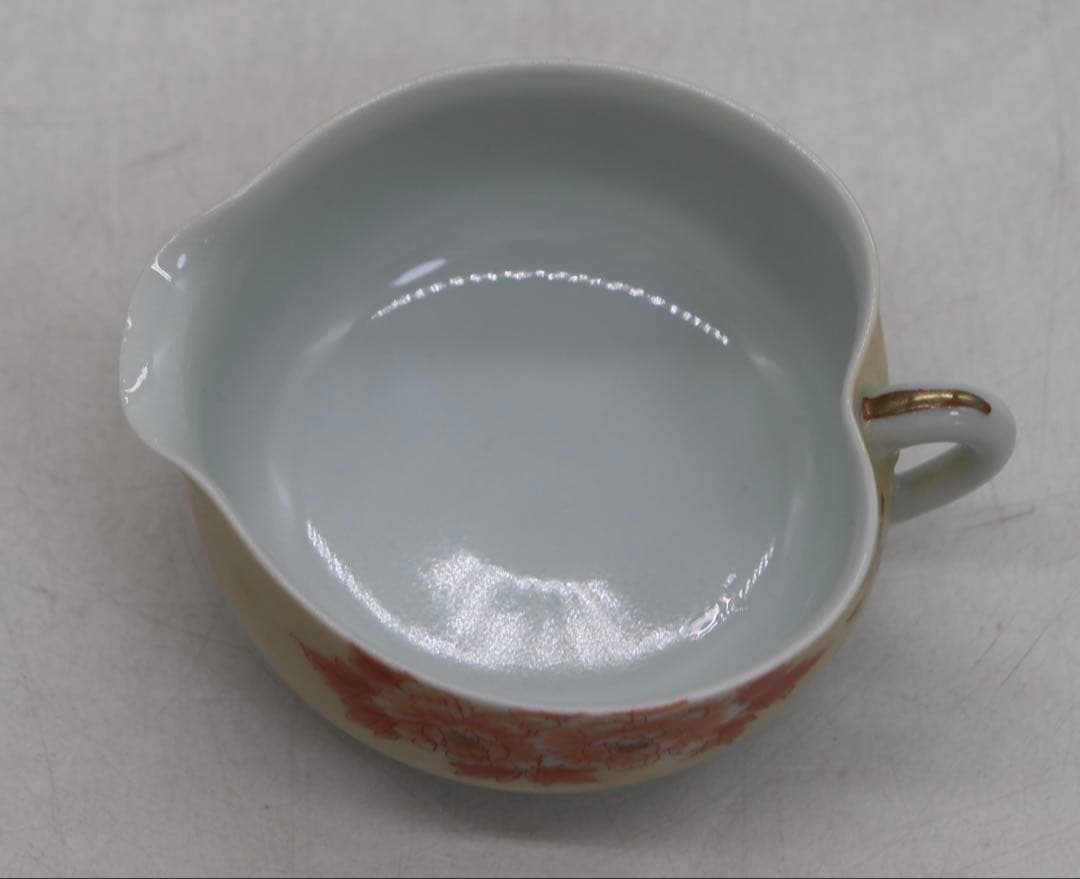 時代　九谷長寿　煎茶器　菊紋　共箱　送料込み251130