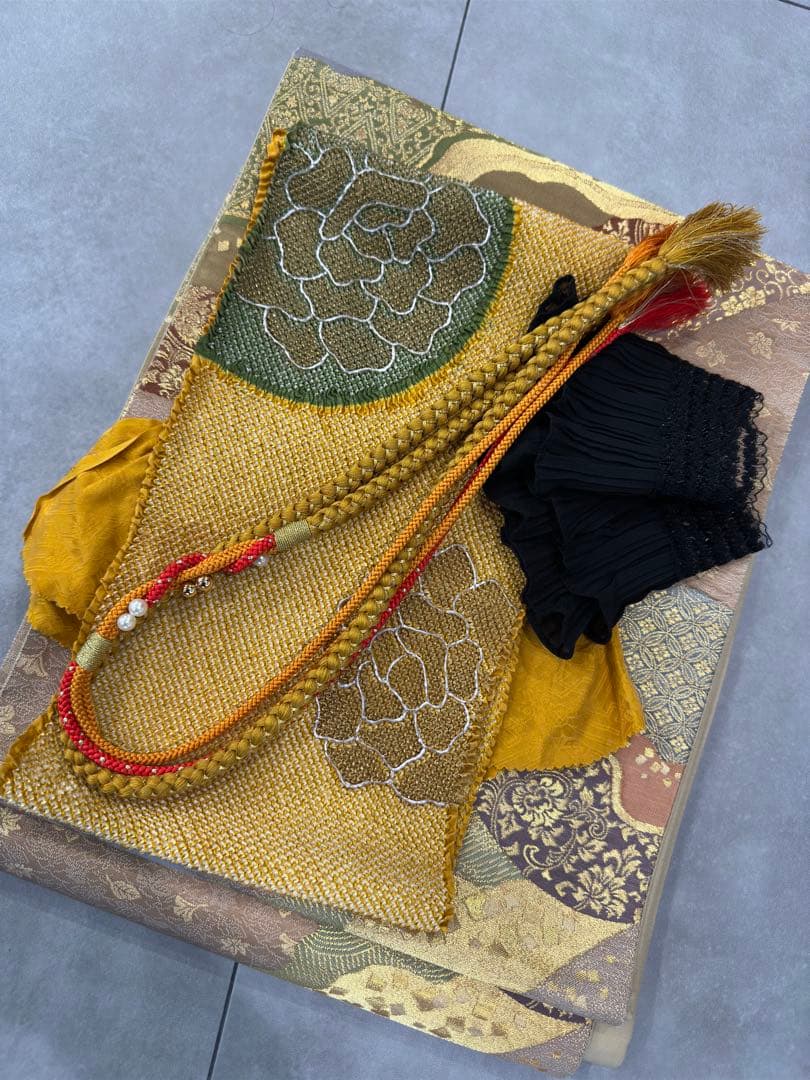 正絹　振袖　セット