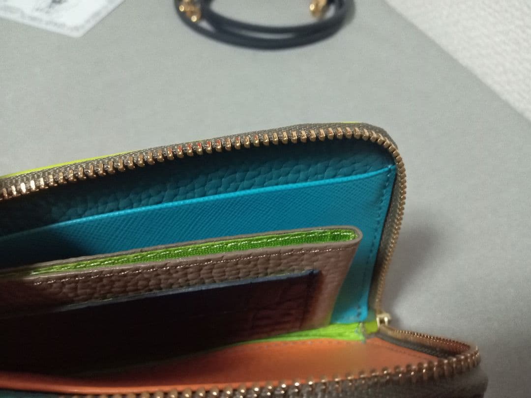 美品【ADMJ earパピヨネ別注】L字お財布ショルダー　ミニウォレット