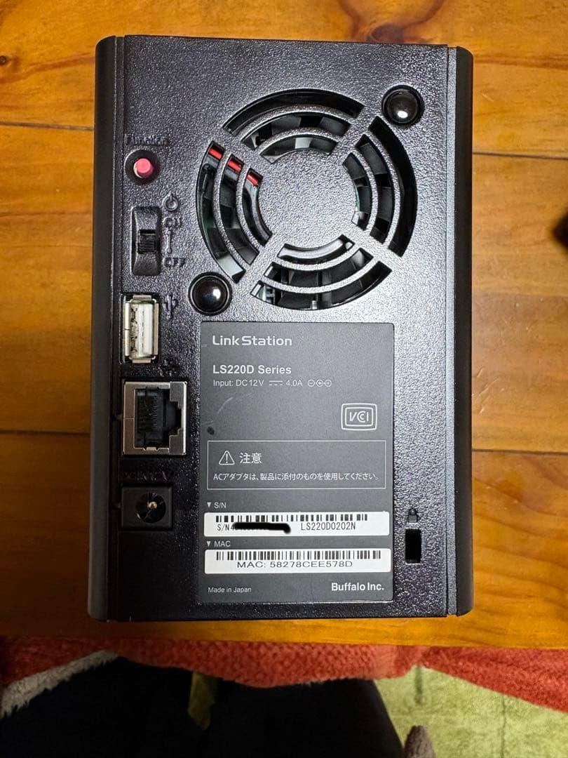 BUFFALOのLS220D NAS LinkStation