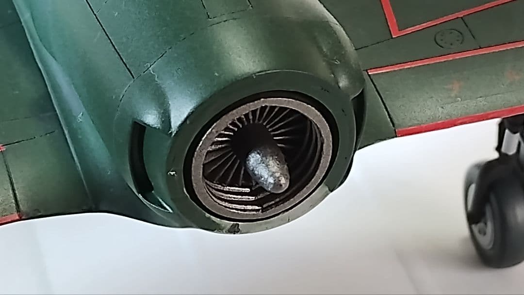 プラモデル完成機　1/48　震電(ジェット化)