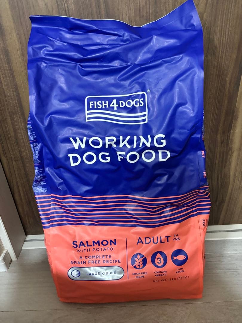フィッシュ４ドッグ　サーモン大粒　15キロ