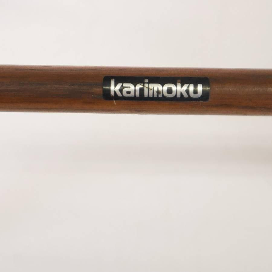 2脚セットカリモク家具 ロースツール 高さ43cm 北欧スタイルヴィンテージ 2