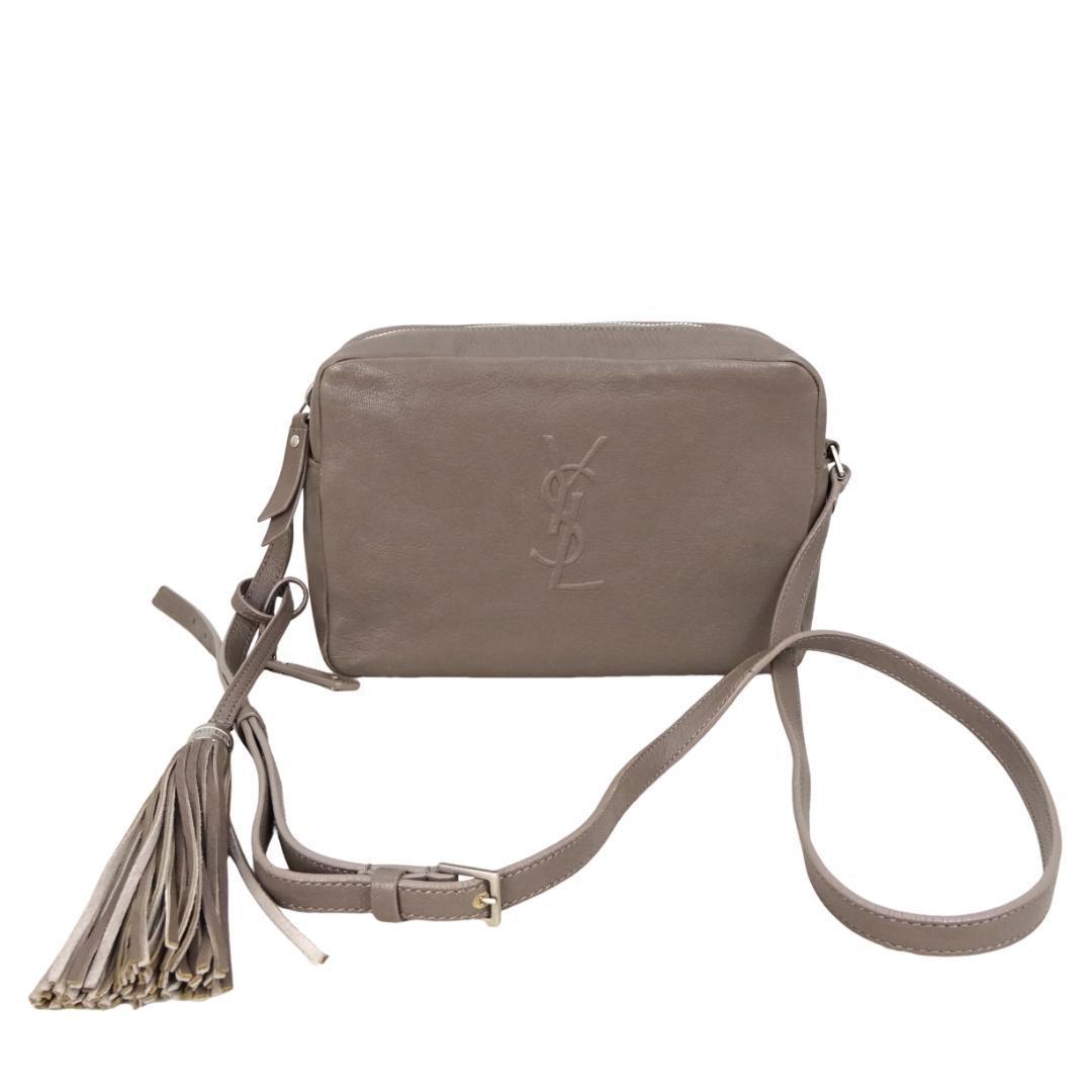 本物 美品 ■サンローラン パリ■YSL タッセル クロスボディ カメラバッグ